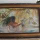 Oil on canvas signed F. Fosso, depicting a man pulling a cart.