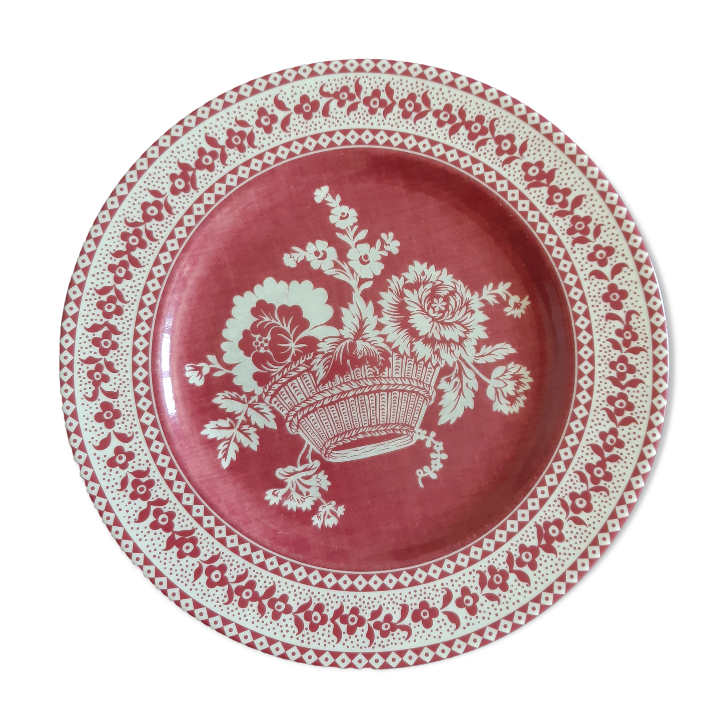 10 plates Pierre Frey "flower baskets"