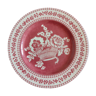 10 plates Pierre Frey "flower baskets"