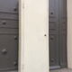 Parisian wardrobe, old rustic vintage mid century broom closet 1950