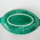 Large slip dish, green woven bamboo model, 1970