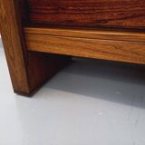Vintage Maison Regain chest of drawers in solid elm from the 80s