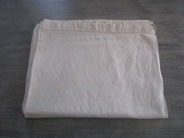Antique cotton sheet: 320x200cm - monogrammed