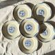 6 K&G Luneville Art Deco Dessert Plates Fructidor Model