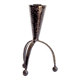 Tripod candle holder in black enamelled wrought iron, 1960s