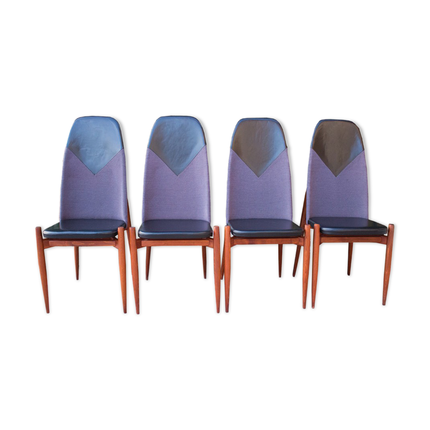 Rare dining chairs by Miroslav Navratil, made in former Czechoslovakia, 1960s, set of 4
