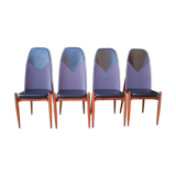 Rare dining chairs by Miroslav Navratil, made in former Czechoslovakia, 1960s, set of 4