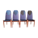 Rare dining chairs by Miroslav Navratil, made in former Czechoslovakia, 1960s, set of 4