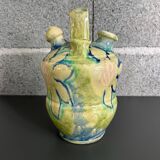 Gargoulette décor floral jaune