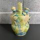 Yellow floral decoration water bottle