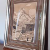 Art Deco Ink Drawing 1930 Framed