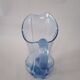Art Glass Blue Pitcher