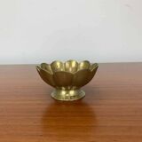 Vintage gold-plated brass flower emptier