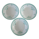 Lot trois assiettes terre de fer Onnaing