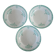 Lot trois assiettes terre de fer Onnaing