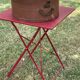 Large old boiled cardboard hat box