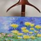 Oil on canvas water lilies