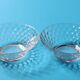 Set of 2 Vintage Bubble Glass Dessert Bowls Kim / Indonesia