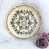 Decorative plate from Salins France decor Heugue 25.5 cm