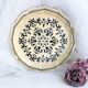 Decorative plate from Salins France decor Heugue 25.5 cm