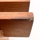 Teak bench designed by Inge and Luciano Rubino for APEC