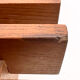 Teak bench designed by Inge and Luciano Rubino for APEC