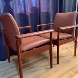 Set of six Diplomat armchairs, model 209 by Finn Juhl, Cado, 1960s