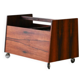 1960s Scandinavian Rosewood Magazine Rack