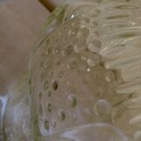 Suspension Tulip glass to relief transparent vintage