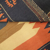 Vintage persian handwoven wool qashqai rug- 140x144cm