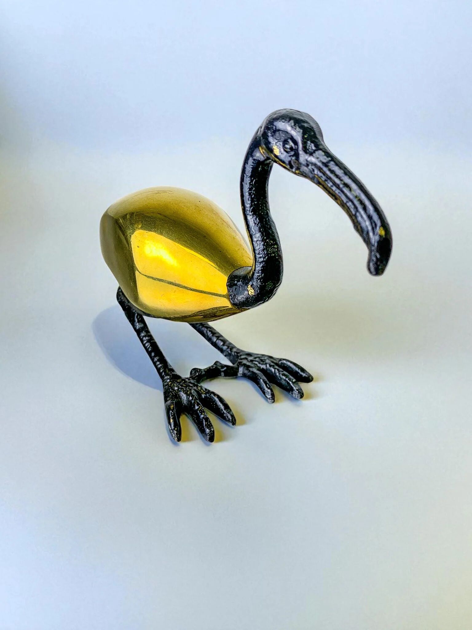 Ibis bird bronze sculpture by Sarreid Ltd, Spain, 1970s
