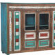 Sideboard cupboard patina old teak india 187x54x153cm