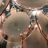 Murano Chandelier with 42 Crystal Disks design Gino Vistosi, 1970s