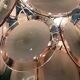 Murano Chandelier with 42 Crystal Disks design Gino Vistosi, 1970s