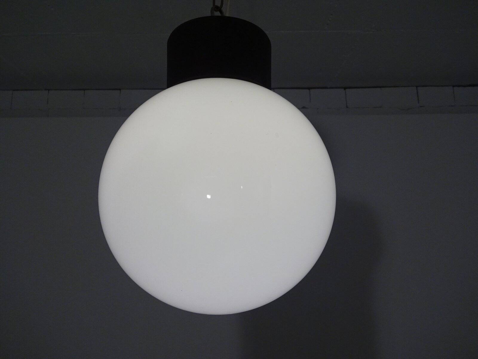 Opaline Glass Ceiling Lamp from Limburg, 1960s