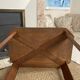 Art Deco wooden side table / end of vintage sofa or pedestal table