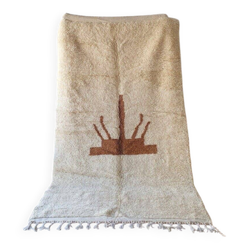 Tapis en laine pure fait main taille 100 x 200 cm