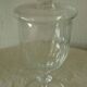 Bonbonniere covered pot crystal pan cut style louis philippe