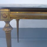 Coffee table brass / marble