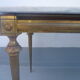 Coffee table brass / marble