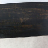 1950 oak table on black