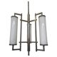 Lustre/suspension tubulaire chromé de style Bauhaus, design unique, années 1930 - fonctionnalisme