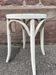 Vintage curved wooden stool