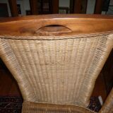 Pair of 2 rattan chairs
