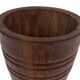 Vintage umbrella stand - holder oak basket storage design 60's minimalist