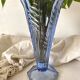 Antique blue cornet vase 27 cm