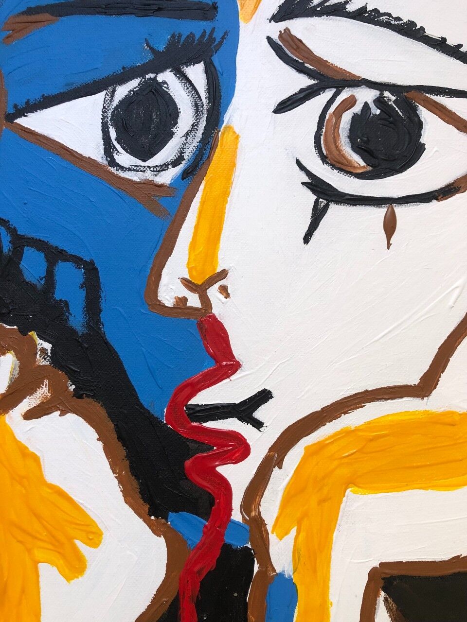 Cubist painting Les Amants