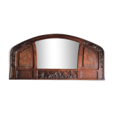 Miroir biseauté bois sculpté Art déco