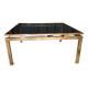 Guy Lefevre brass and glass coffee table
