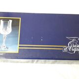 6 crystal stemmed glasses